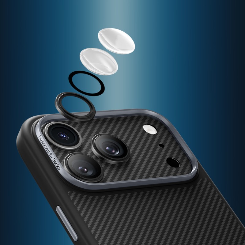 Benks ArmorWarrior Series 600D Kevlar Camera Lens Protector for Apple iPhone 17 Pro - 8