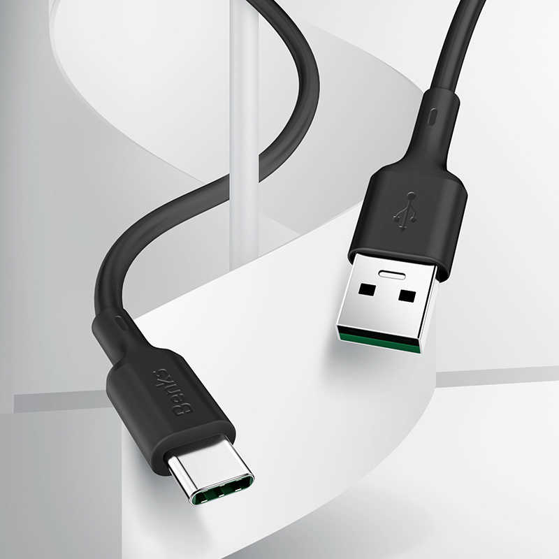 Benks D35 Type-C Fast Charging Usb Kablo 1.8M - Siyah
