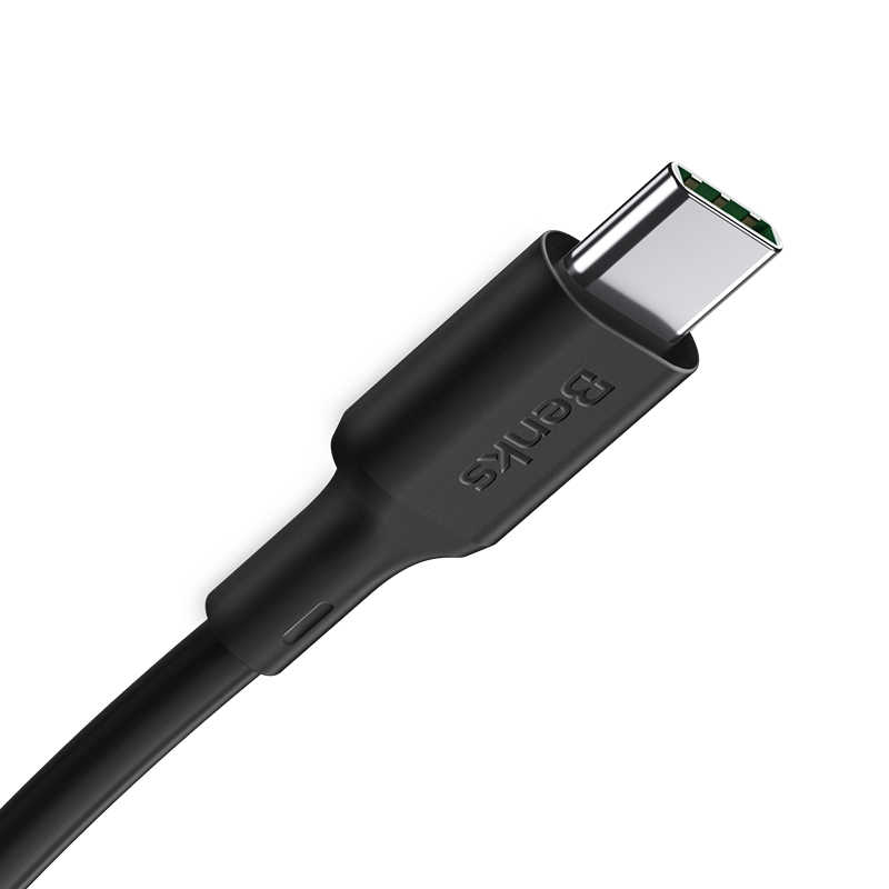 Benks D35 Type-C Fast Charging Usb Kablo 1.2M - Siyah