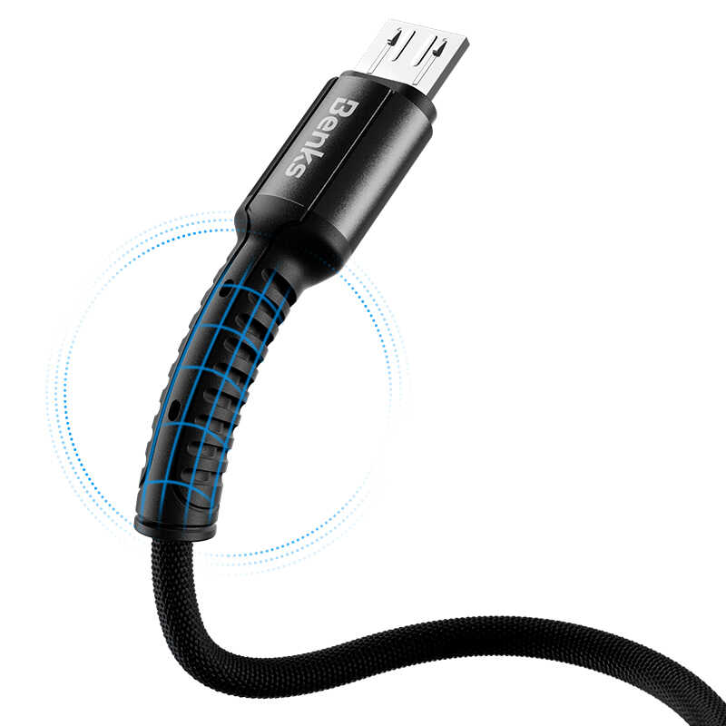 Benks D39 Micro Usb Kablo - Siyah
