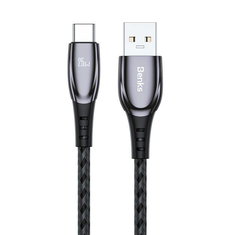 Benks D40 25W Type-C Usb Kablo 1.2M - Siyah