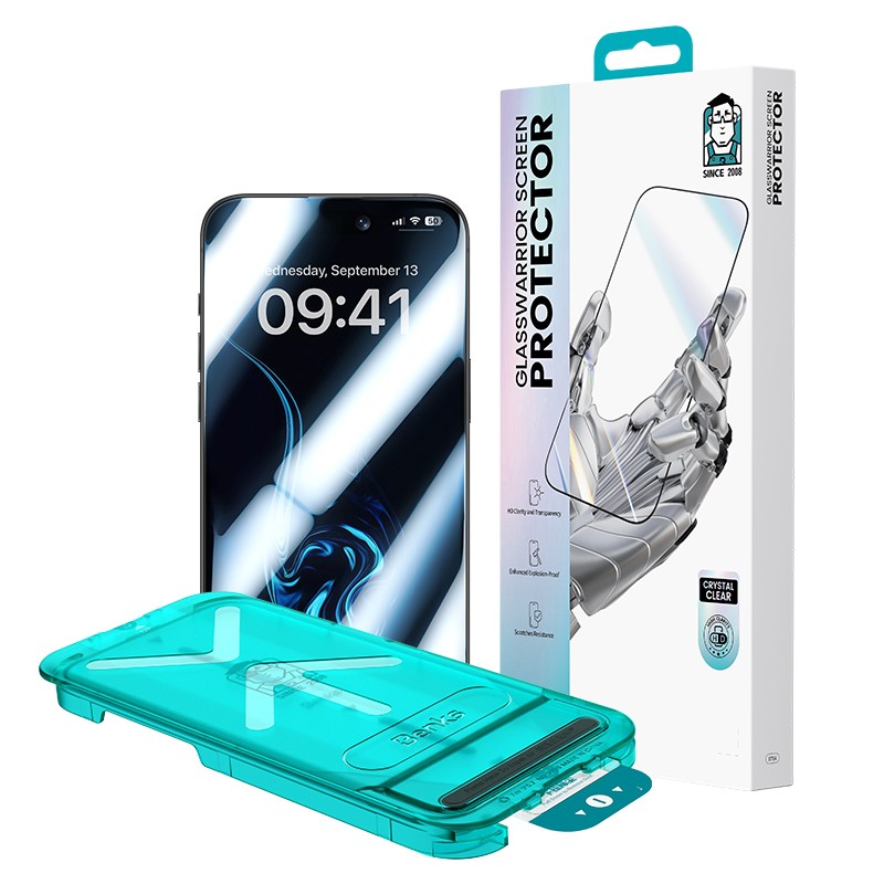 Benks Glass Warrior HD 0.3mm Tempered Glass Screen Protector for Apple iPhone 17 Pro Max + Easy Application Tool - 12