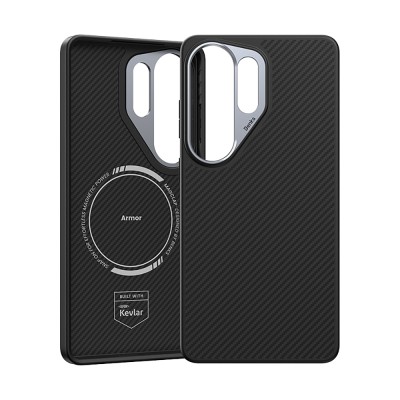 Benks Hybrid ArmorPro 600D Kevlar Case for Galaxy S26 Ultra, Carbon Fiber, with M-safe Charging Feature. - 4