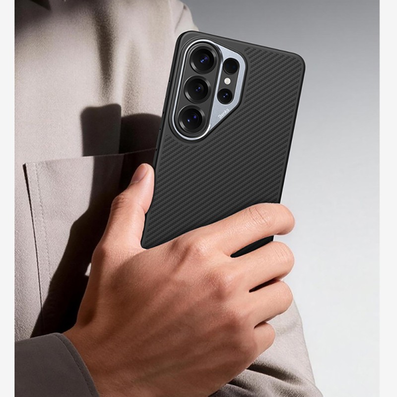 Benks Hybrid ArmorPro 600D Kevlar Case for Galaxy S26 Ultra, Carbon Fiber, with M-safe Charging Feature. - 8