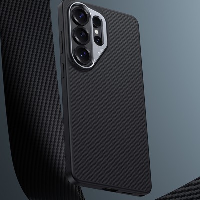 Benks Hybrid ArmorPro 600D Kevlar Case for Galaxy S26 Ultra, Carbon Fiber, with M-safe Charging Feature. - 10