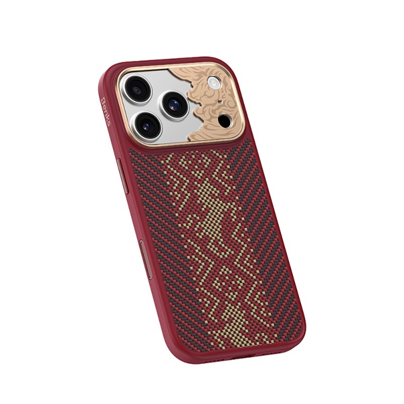 Benks Knight ArmorPro Kevlar Case for Apple iPhone 17 Pro Max with M-safe Charging Feature and Carbon Fiber Design. - 4