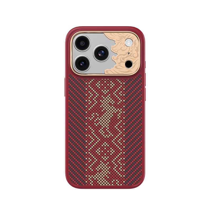 Benks Knight ArmorPro Kevlar Case for Apple iPhone 17 Pro Max with M-safe Charging Feature and Carbon Fiber Design. - 1