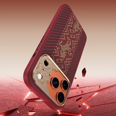 Benks Knight ArmorPro Kevlar Case for Apple iPhone 17 Pro Max with M-safe Charging Feature and Carbon Fiber Design. - 14
