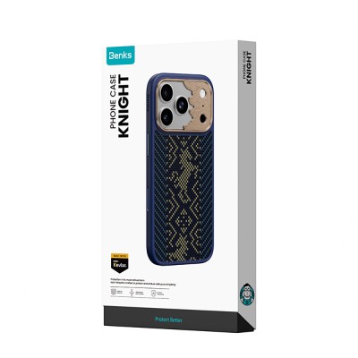 Benks Knight ArmorPro Kevlar Case for Apple iPhone 17 Pro Max with M-safe Charging Feature and Carbon Fiber Design. - 23