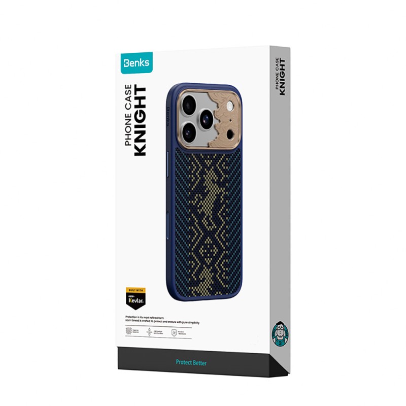 Benks Knight ArmorPro Kevlar Case for Apple iPhone 17 Pro Max with M-safe Charging Feature and Carbon Fiber Design. - 23