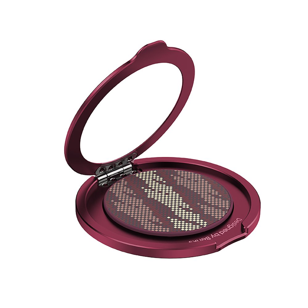 Benks L52 Magnetik 360 Derece Dönebilen ArmorTint Kevlar Tasarımlı Parmak Ring Stand - Bordo