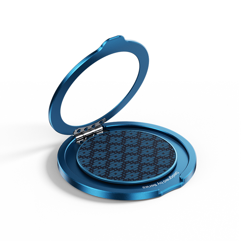 Benks L56 Magnetik 360 Derece Dönebilen ArmorPop Kevlar Tasarımlı Parmak Ring Stand - Mavi