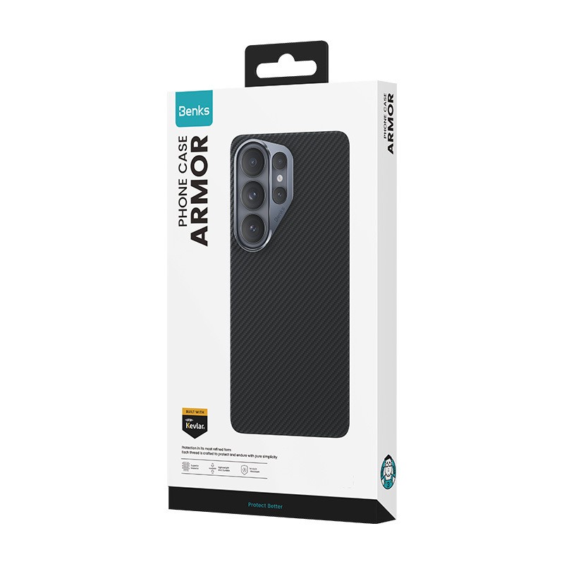 Benks M-safe Galaxy S26 Ultra Case with Charging Feature, Magnetic ArmorAir 600D Kevlar Fiber Cover - 9