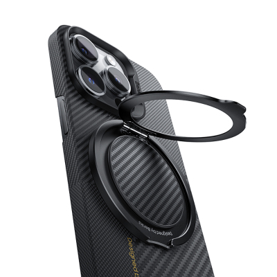 Benks Magnetic 360 Degree Rotatable Carbon Fiber Design 600D Finger Ring Stand - Benks