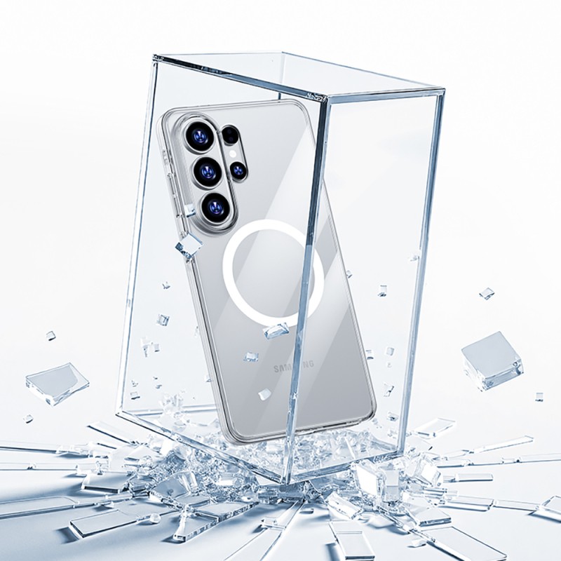 Benks Magnetic Crystal Series Transparent Case for Galaxy S26 Ultra with M-safe Charging Feature - 5