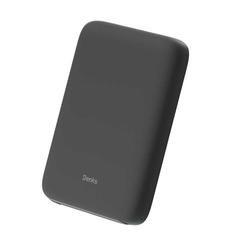 Benks MP06 15W M-safe Magnetik Slim Powerbank 10000 Mah iPhone 12-13-14 Serisi - Siyah