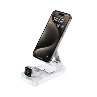 Benks MP13 5in1 Digital LED Indicator Foldable Wireless Charging Stand Powerbank 15W 10000mAh - Benks