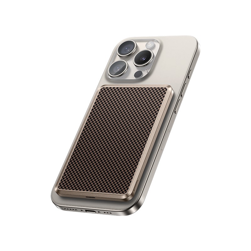 Benks MP15 ArmorGo M-safe Charging Featured Ultra Thin ArmorTint Series Aramid Fiber Powerbank 15W 5000mAh - 3