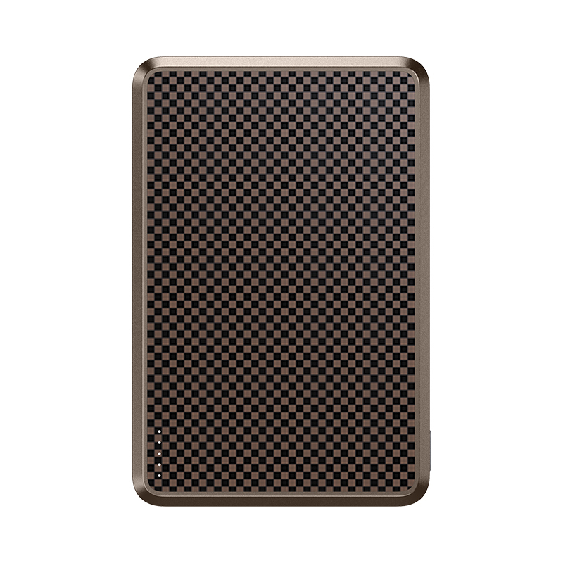Benks MP15 ArmorGo M-safe Şarj Özellikli Ultra İnce ArmorTint Serisi Aramid Fiber Powerbank 15W 5000mAh - Gold