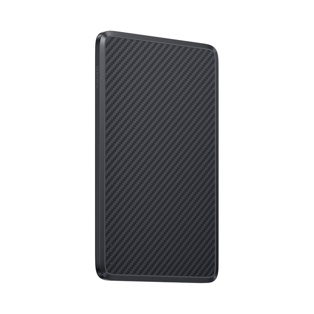 Benks MP15 ArmorGo M-safe Şarj Özellikli Ultra İnce 600D Aramid Fiber Powerbank 15W 5000mAh - Siyah