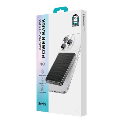 Benks MP17 ArmorGo M-safe Charging Feature 600D Aramid Fiber Qi2 Technology Powerbank 15W 10000mAh - 12
