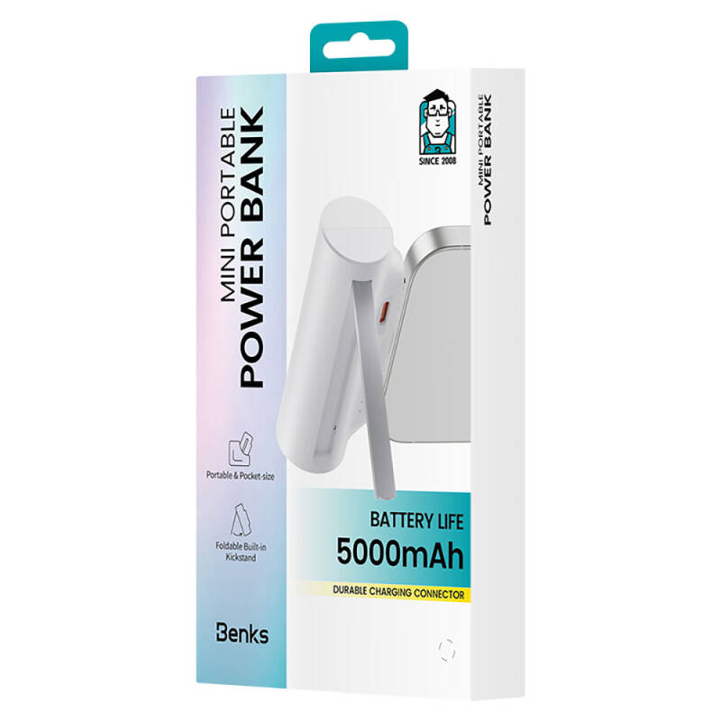 Benks PB15 Taşınabilir Standlı Lightning Portlu Powerbank 5000mAh - 15