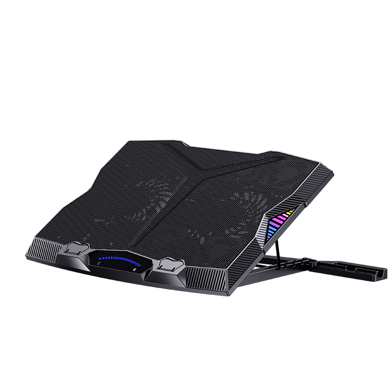 Benks SR08 11 Fanlı RGB Led Işıklı Soğutucu Laptop Standı - Siyah