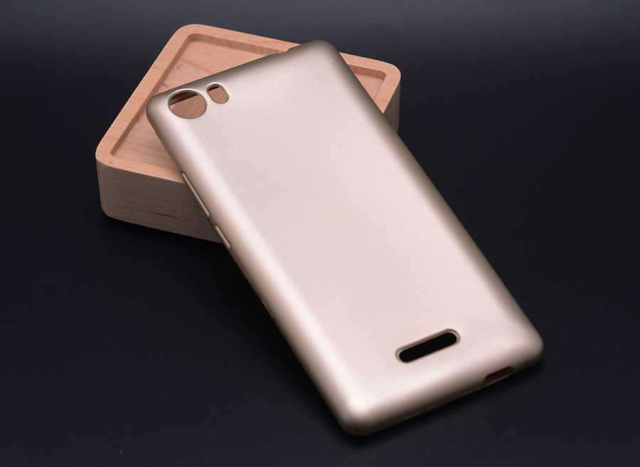 Casper Via M1 Kılıf Zore Premier Silikon Kapak - Gold