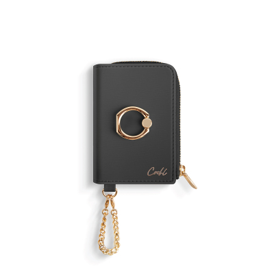 Coehl Mirelle Serisi Fermuar Bölmeli Ring Standlı Magnetik Kartlık - Coehl