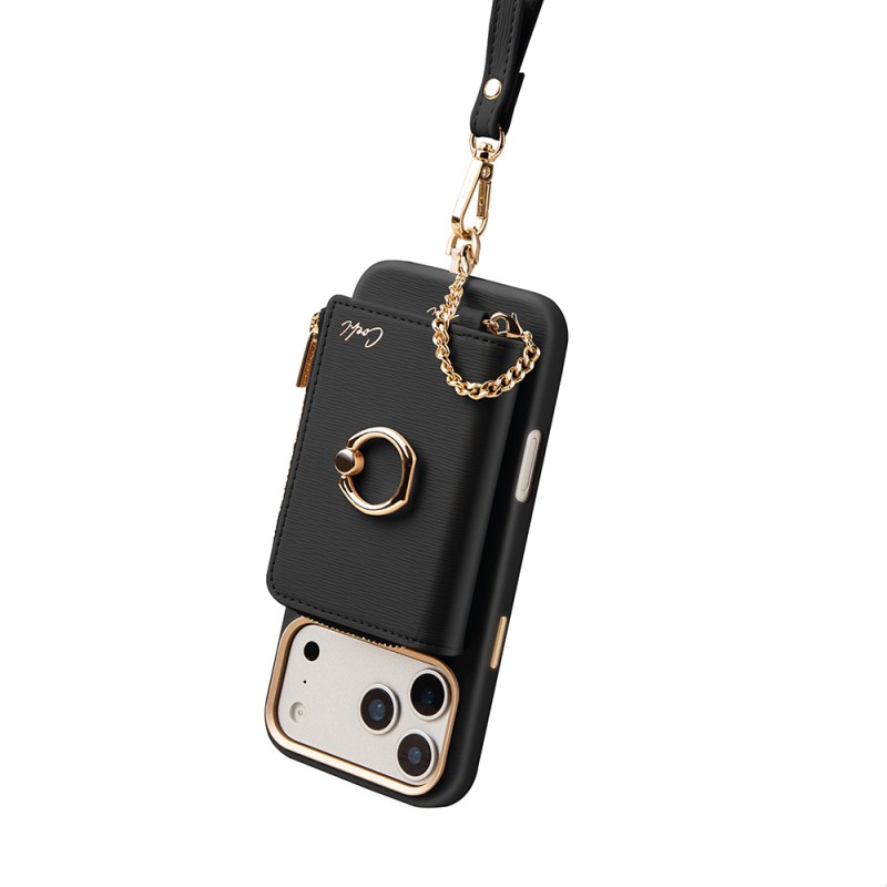Coehl Mirelle Serisi Fermuar Bölmeli Ring Standlı Magnetik Kartlık - 5