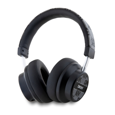 DKNY Original Licensed ENC Feature PU Logo Patterned Over-Ear Bluetooth Headphones - DKNY
