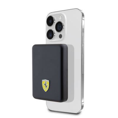 Ferrari Led Işıklı Göstergeli M-safe Magnetik Orjinal Lisanslı Powerbank 5000 Mah - Ferrari