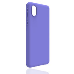Galaxy A01 Core Kılıf Zore Biye Silikon Mor