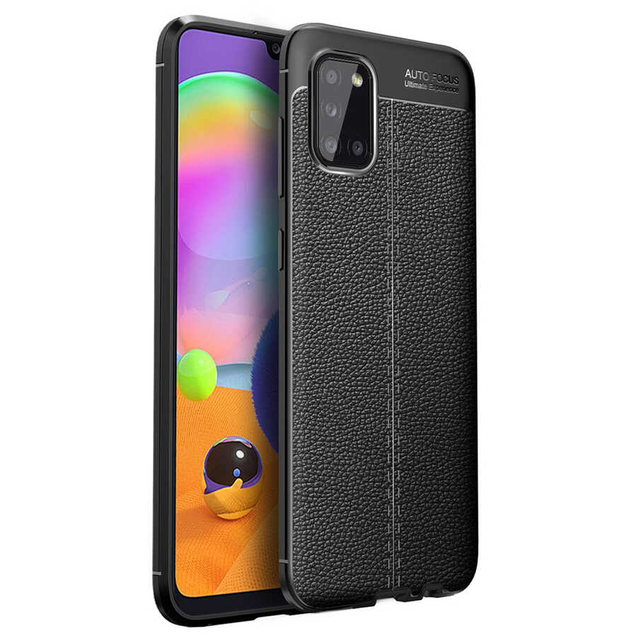 Galaxy A02S Kılıf Zore Niss Silikon Kapak - Siyah
