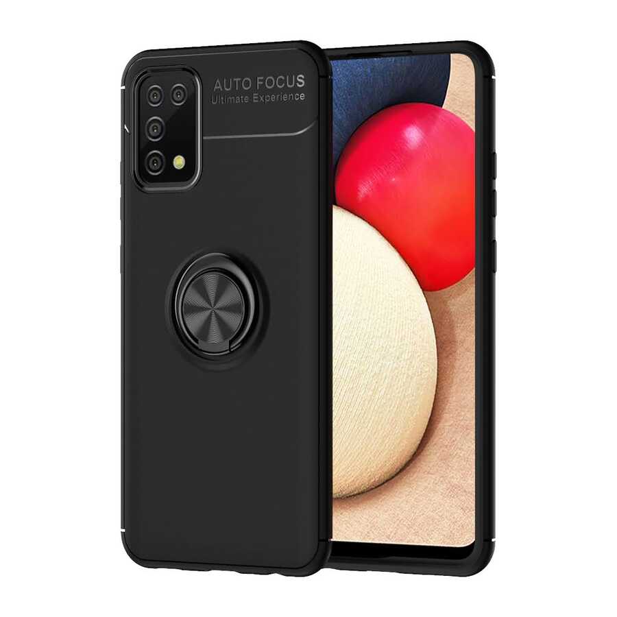 Galaxy A02S Kılıf Zore Ravel Silikon Kapak - Siyah