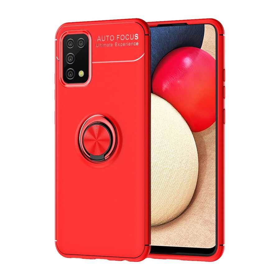 Galaxy A02S Kılıf Zore Ravel Silikon Kapak - Kırmızı