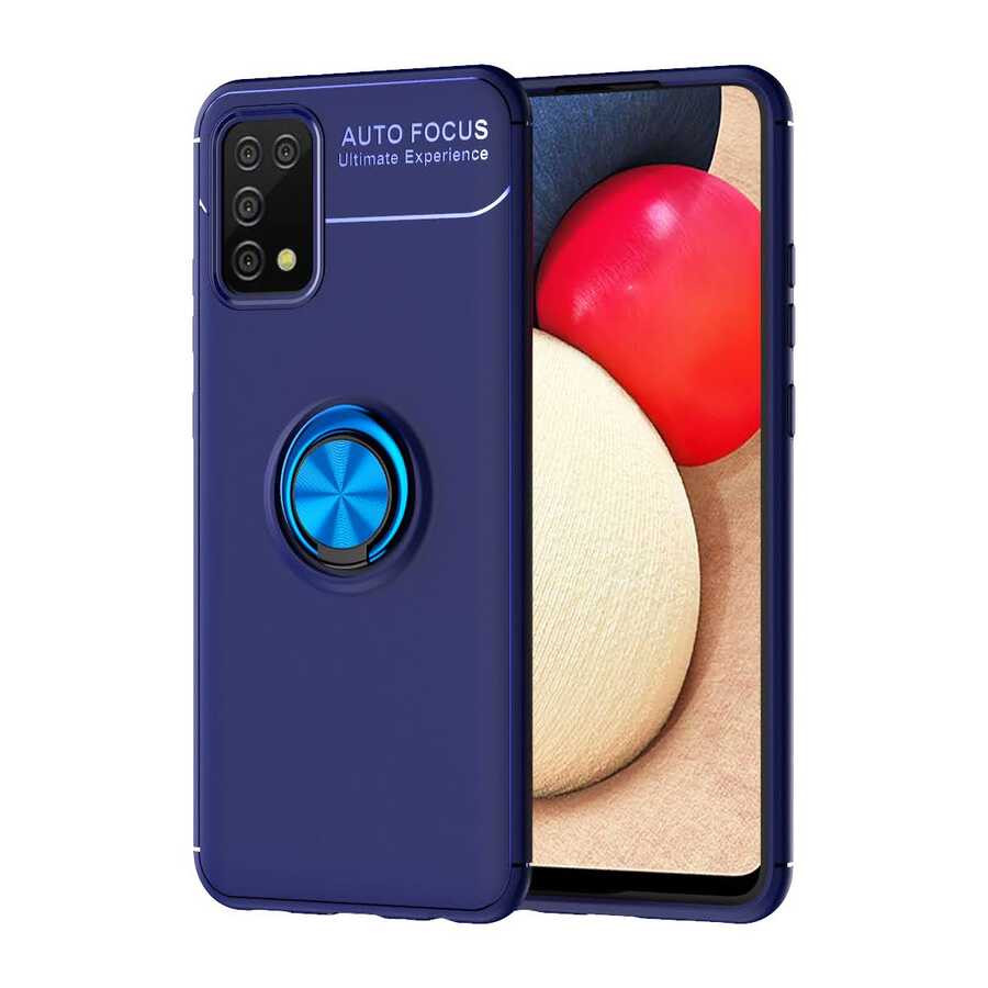 Galaxy A02S Kılıf Zore Ravel Silikon Kapak - Mavi