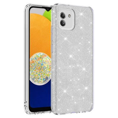 Galaxy A03 Kılıf Zore Shining Silikon - Thumbnail