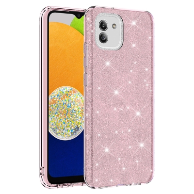 Galaxy A03 Kılıf Zore Shining Silikon - Thumbnail