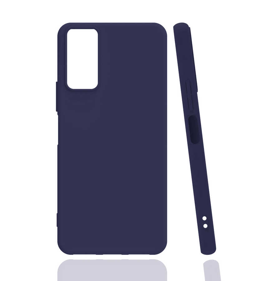 Galaxy A03S Kılıf Zore Biye Silikon - Lacivert