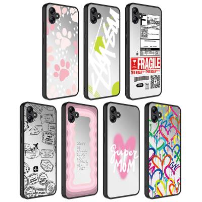Galaxy A04E Case Mirror Patterned Camera Protected Glossy Zore Mirror Cover - 2