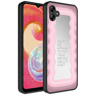 Galaxy A04E Kılıf Aynalı Desenli Kamera Korumalı Parlak Zore Mirror Kapak - 9