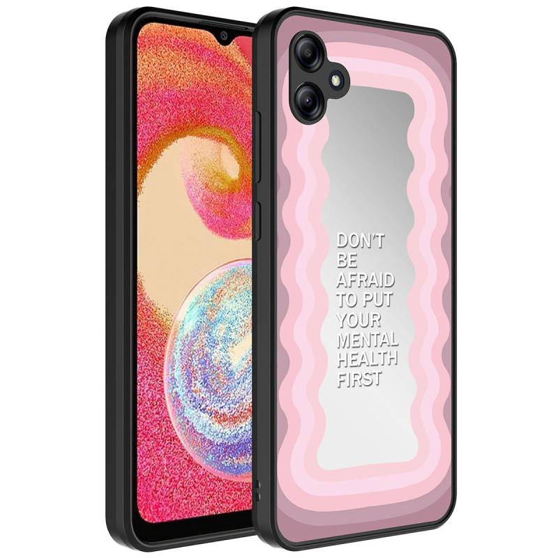 Galaxy A04E Kılıf Aynalı Desenli Kamera Korumalı Parlak Zore Mirror Kapak - 9