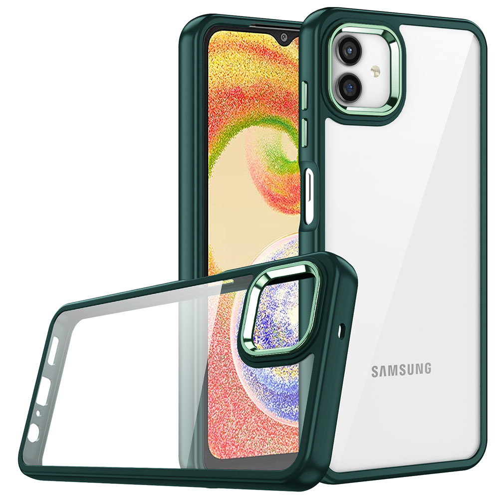 Galaxy A04E Kılıf Zore Flora Kapak - Yeşil