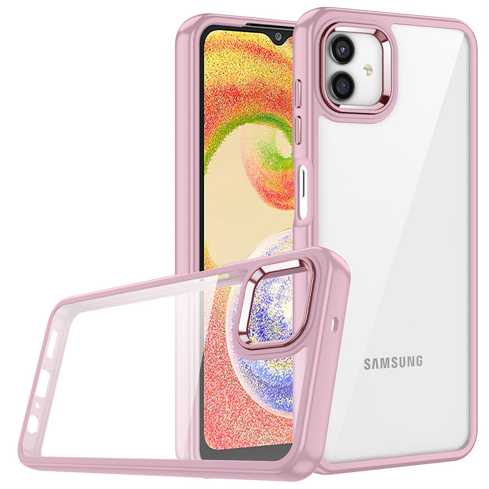 Galaxy A04E Kılıf Zore Flora Kapak - Rose Gold