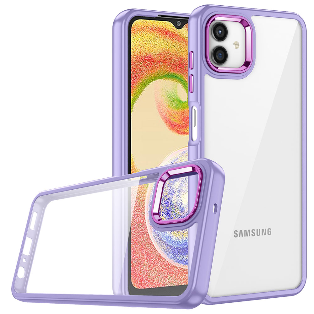 Galaxy A04E Kılıf Zore Flora Kapak - Lila