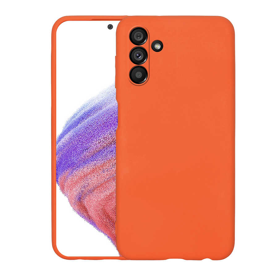 Galaxy A04S Kılıf Zore Mara Lansman Kapak - Turuncu