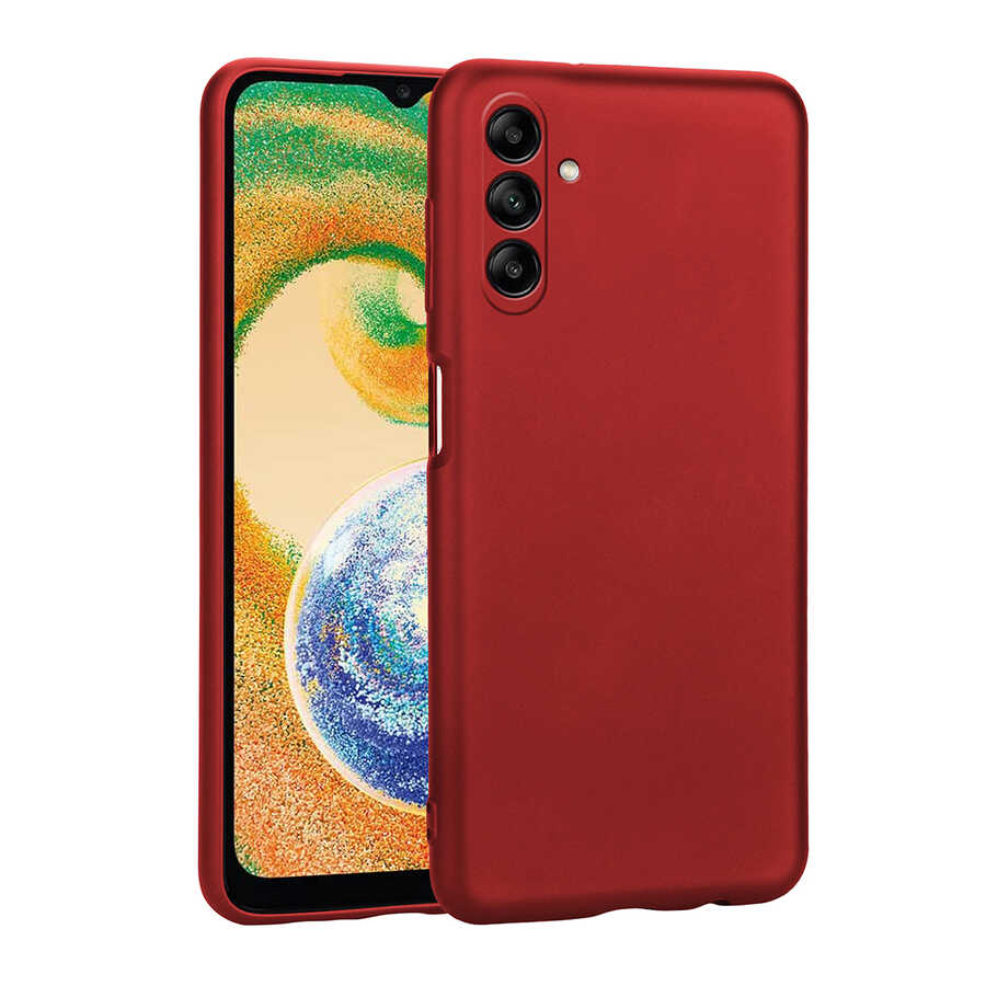 Galaxy A04S Kılıf Zore Premier Silikon Kapak - Kırmızı