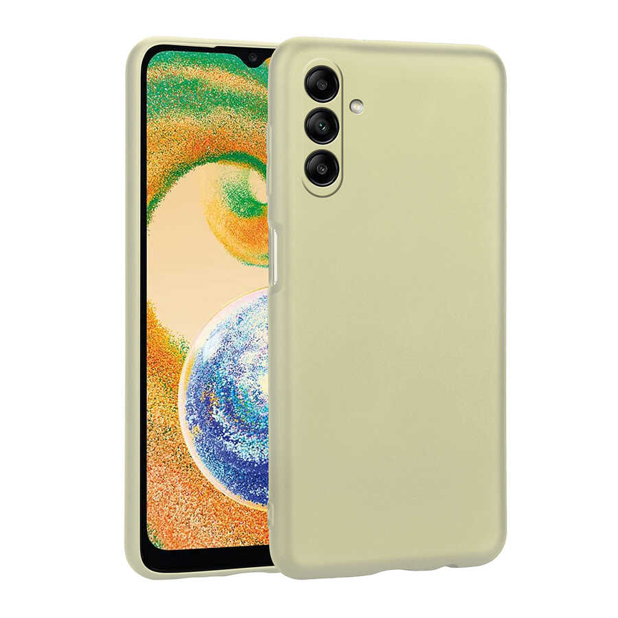 Galaxy A04S Kılıf Zore Premier Silikon Kapak - Gold