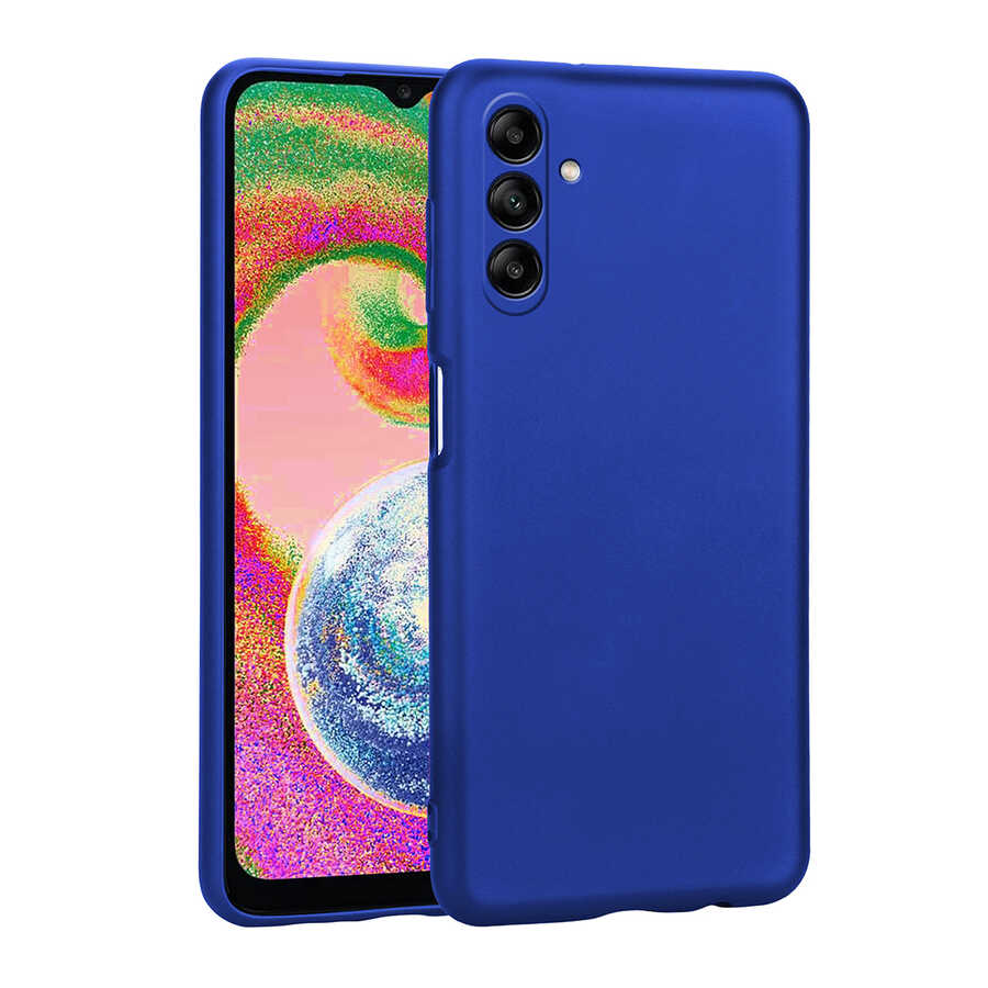 Galaxy A04S Kılıf Zore Premier Silikon Kapak - Saks Mavi